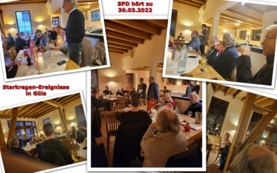 „SPD hört zu“ wieder in Präsenz: Vorsorge für Starkregen-Ereignisse in Güls