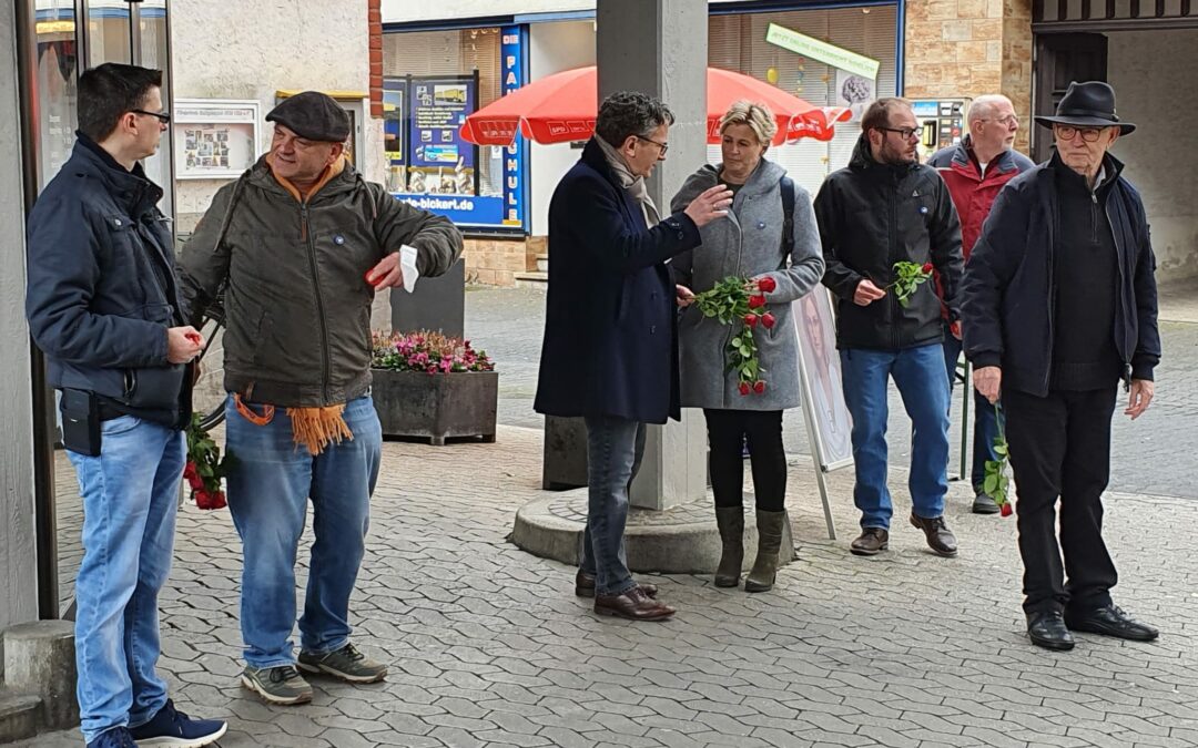 Traditioneller Osterstand der Gülser SPD wurde nach zweijähriger Coronapause wieder durchgeführt!