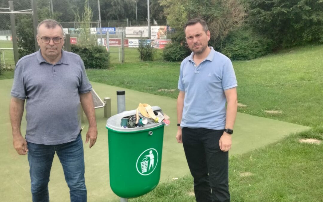 Müllproblematik an den Gülser Sportanlagen im Fokus